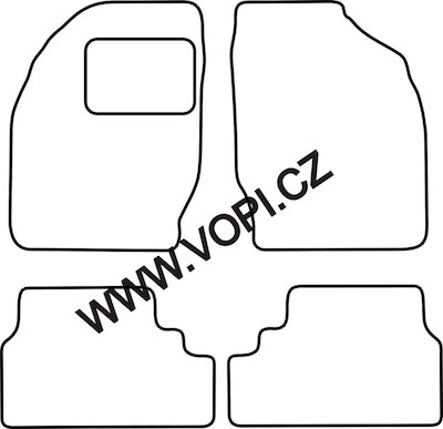 Textil-Autoteppiche Suzuki Wagon R+ 2001 - Royalfit (4522)